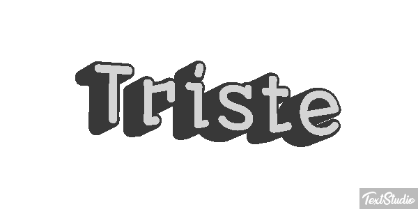 Triste Text effect