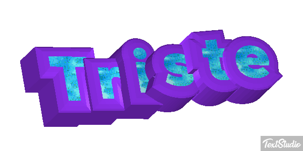 Triste Text effect