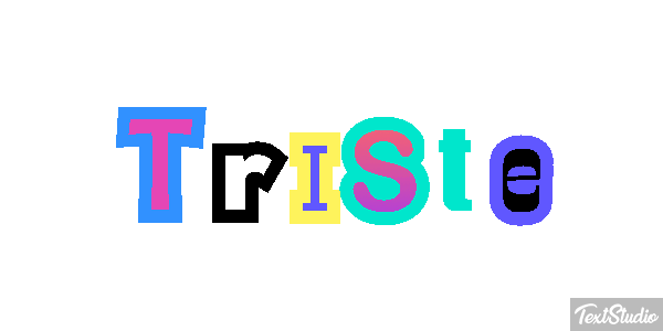 Triste Text effect