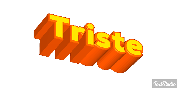 Triste Text effect