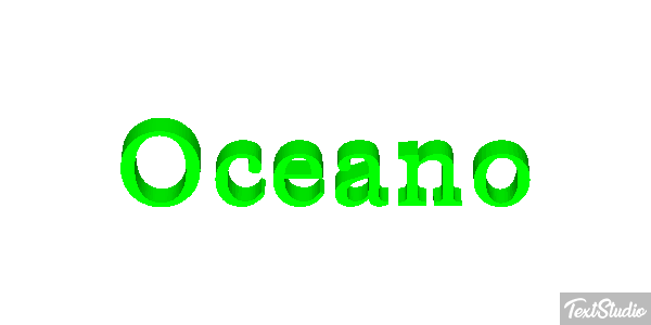 Oceano Текстовый эффект