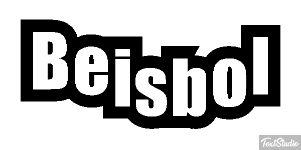 Béisbol Efecto de texto