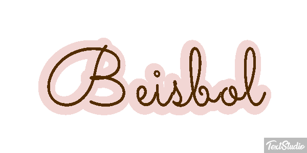 Béisbol Efecto de texto