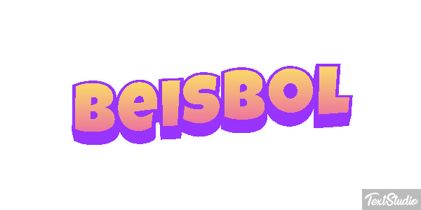 Béisbol Efecto de texto
