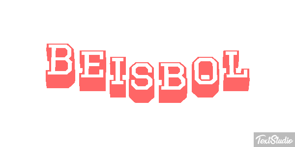 Béisbol Efecto de texto