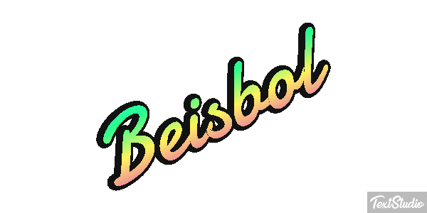 Béisbol Efecto de texto