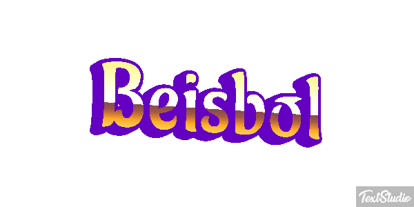 Béisbol Efecto de texto