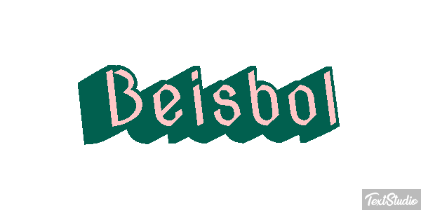 Béisbol Efecto de texto