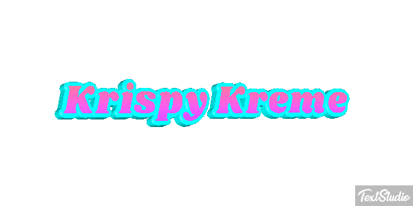 Krispy Kreme Metin efekti
