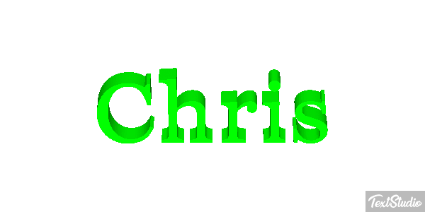 Chris Text effect