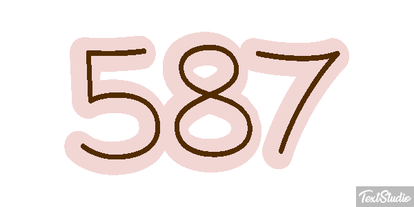 587 Efecto de texto