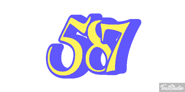 587 Efecto de texto