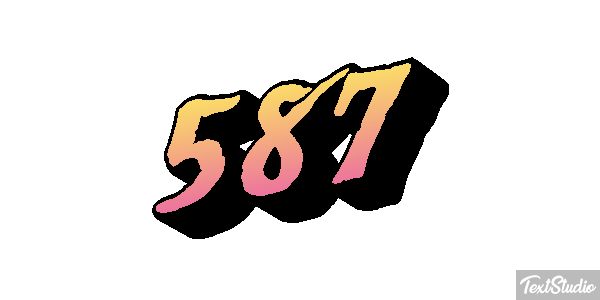 587 Efecto de texto