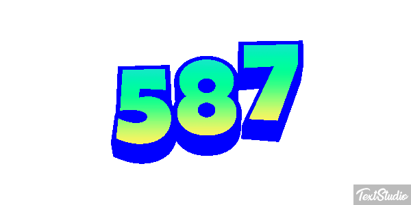 587 Efecto de texto