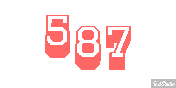 587 Efecto de texto