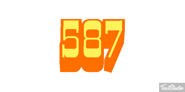 587 Efecto de texto