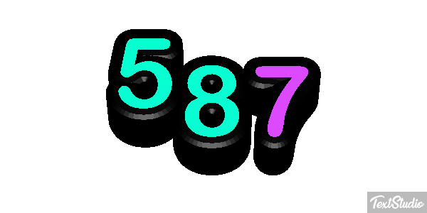 587 Efecto de texto