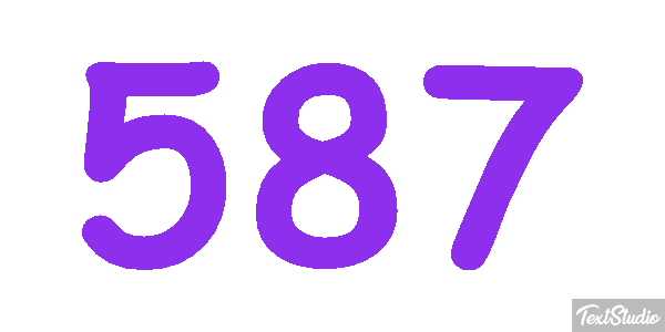 587 Efecto de texto
