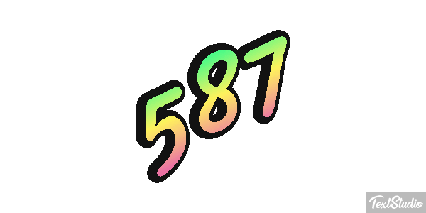 587 Efecto de texto