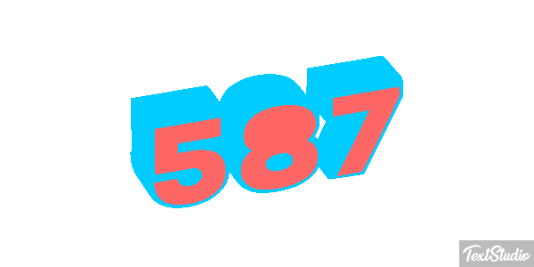 587 Efecto de texto