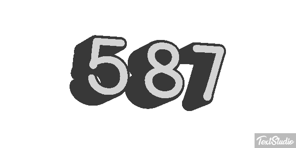 587 Efecto de texto