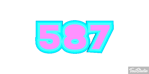 587 Efecto de texto