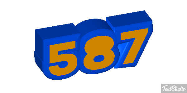 587 Efecto de texto