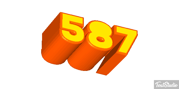 587 Efecto de texto