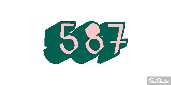587 Efecto de texto