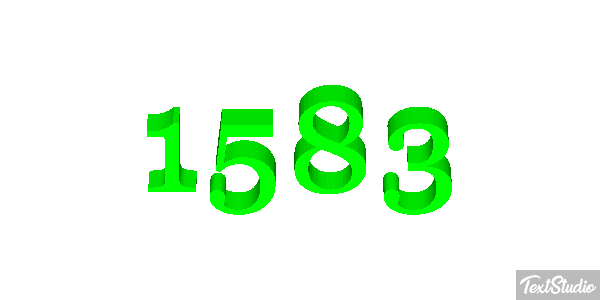 1583 Efekt tekstowy