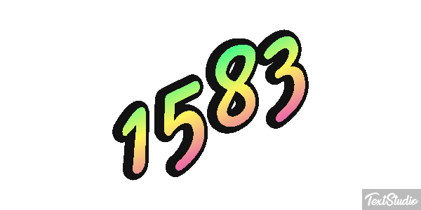 1583 Efekt tekstowy