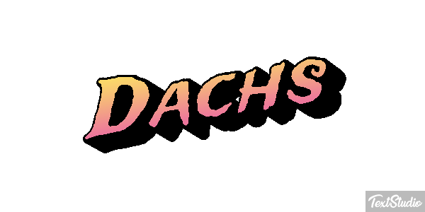 Dachs Texteffekt
