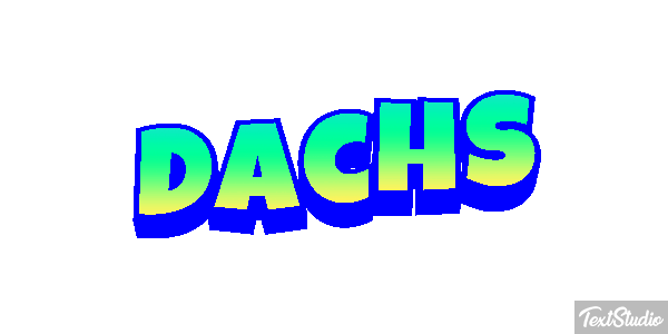 Dachs Texteffekt