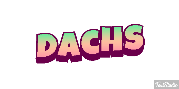 Dachs Texteffekt