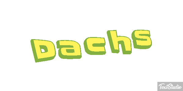 Dachs Texteffekt