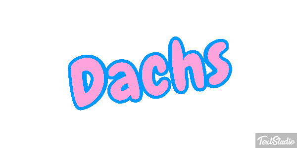 Dachs Texteffekt