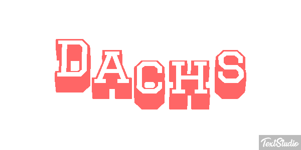 Dachs Texteffekt