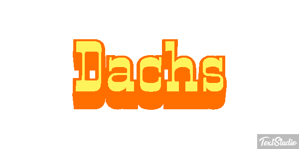 Dachs Texteffekt