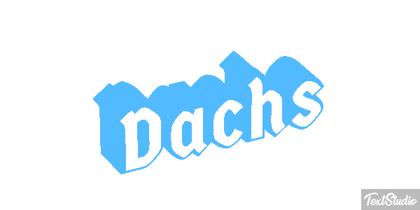 Dachs Texteffekt