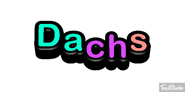 Dachs Texteffekt