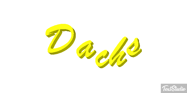 Dachs Texteffekt