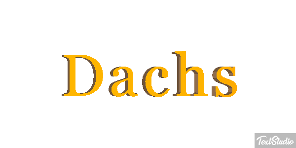 Dachs Texteffekt