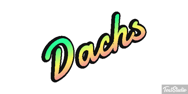 Dachs Texteffekt