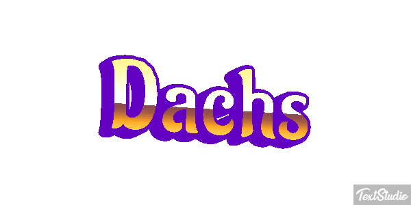 Dachs Texteffekt
