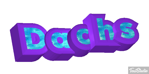 Dachs Texteffekt