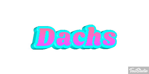 Dachs Texteffekt