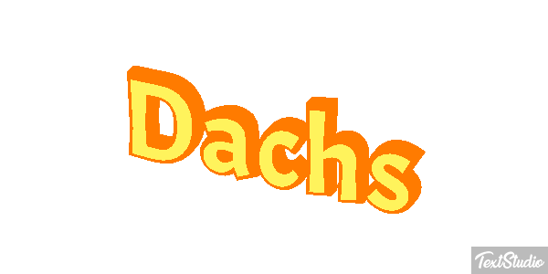 Dachs Texteffekt