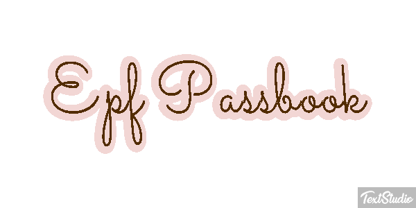 Epf Passbook Efekt tekstowy