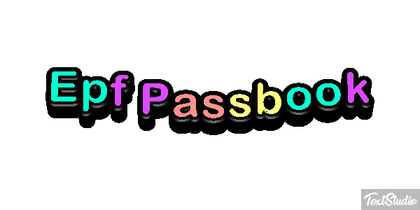 Epf Passbook Efekt tekstowy