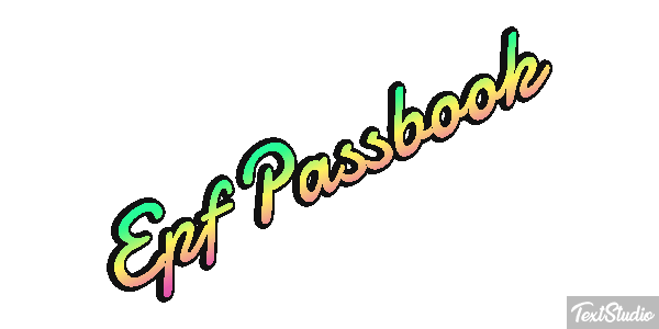 Epf Passbook Efekt tekstowy